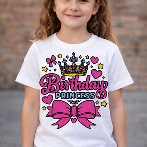 Birthday Princess White T-Shirt
